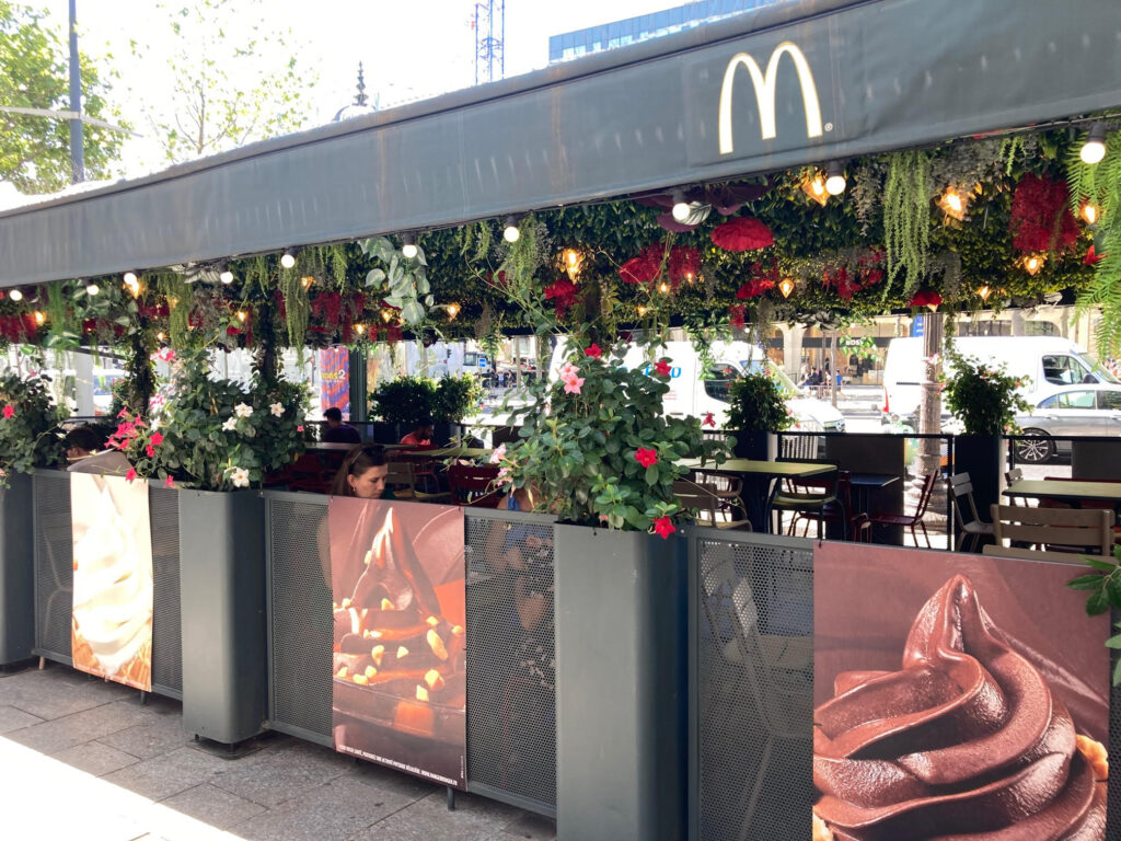 McDonald's on the Champs Elysees in Paris. 