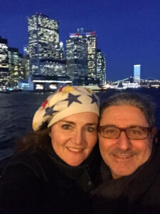 A selfie on the Staten Island Ferry. 